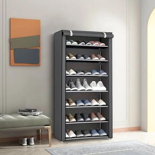 TIMBUTUS Dustproof Shoe Rack Organizer – 7-layer Storage Cabinet with Cover (60 * 30 * 123cm) Item | Buy TIMBUTUS Dustproof Shoe Rack Organizer – 7-layer Storage Cabinet with Cover (60 * 30 * 123cm) | SPOP Enterprise Global